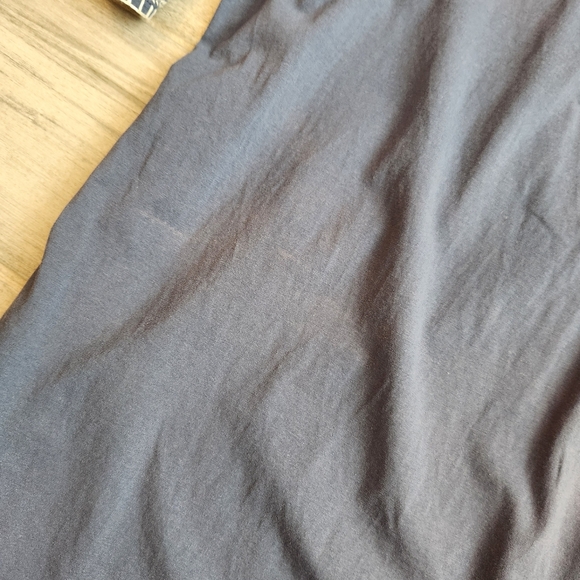 Calessa Top Women's L Navy Blue Cotton Red Embroidered Ethnic Boho 70s Relaxed - Picture 13 of 14